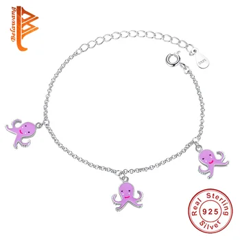 BELAWANG Fashion 100% 925 Sterling Silver Cuttlefish Charms Bracelets for Children Girls Lovely Adjustable Chain Bracelets Gift
BELAWANG Fashion 100% 925 Sterling Silver Cuttlefish Charms Bracelets for Children Girls Lovely Adjustable Chain Bracelets Gift