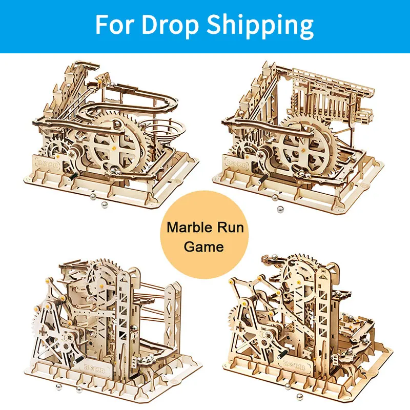 For Drop Shipping ROKR DIY 3D Wooden Puzzle Marble Run Game Mechanical Gear Drive Coaster Model Building Kits Toys For Kids
For Drop Shipping ROKR DIY 3D Wooden Puzzle Marble Run Game Mechanical Gear Drive Coaster Model Building Kits Toys For Kids