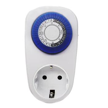 24 Hour Timer Switch Socket Programmable Mechanical Electrical Outlet Timer Power Switch EU Plug Germany Standard
24 Hour Timer Switch Socket Programmable Mechanical Electrical Outlet Timer Power Switch EU Plug Germany Standard