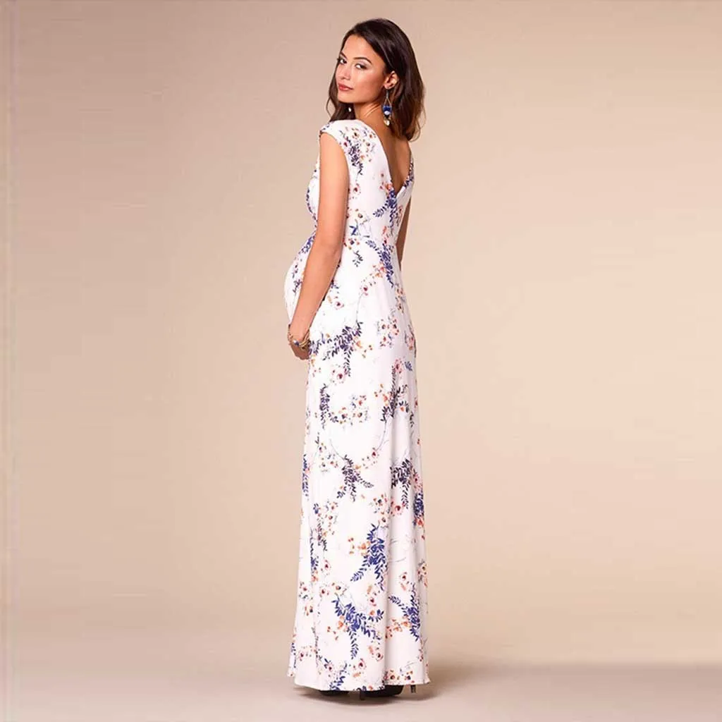 Pregnant Women Floral Dress Casual Maternity Long Dress Summer Robe Grossesse Breastfeeding Clothes Dress Zwangerschaps Jurken
Pregnant Women Floral Dress Casual Maternity Long Dress Summer Robe Grossesse Breastfeeding Clothes Dress Zwangerschaps Jurken