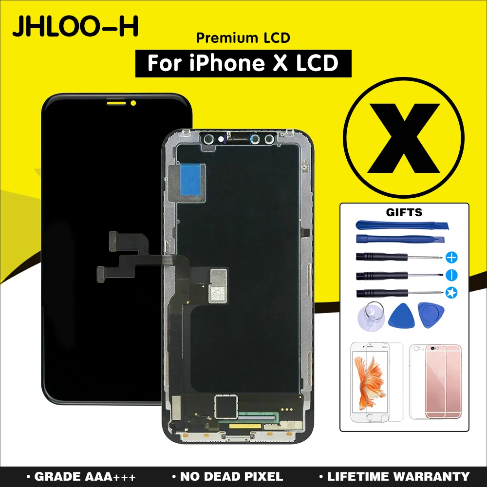 AMOLED 2PCS For iPhone X XR XS MAX OLED Screen Replacement LCD Display TFT With 3D Touch Assembly No Dead Pixel Brand New
AMOLED 2PCS For iPhone X XR XS MAX OLED Screen Replacement LCD Display TFT With 3D Touch Assembly No Dead Pixel Brand New