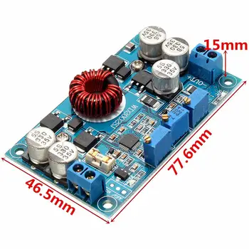 LTC3780 DC 5V~32V to 1V~30V 10A Automatic Step-Down Regulator Charging Module 77.6 x 46.5 x 15mm Board Integrated Circuits
LTC3780 DC 5V~32V to 1V~30V 10A Automatic Step-Down Regulator Charging Module 77.6 x 46.5 x 15mm Board Integrated Circuits