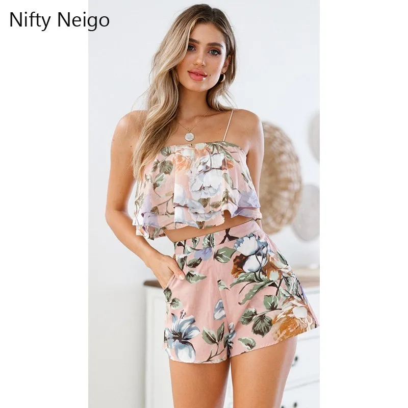 Nifty Neigo Bohemian Women Set Floral Camis And High Waist Shorts Summer Streetwear
Nifty Neigo Bohemian Women Set Floral Camis And High Waist Shorts Summer Streetwear