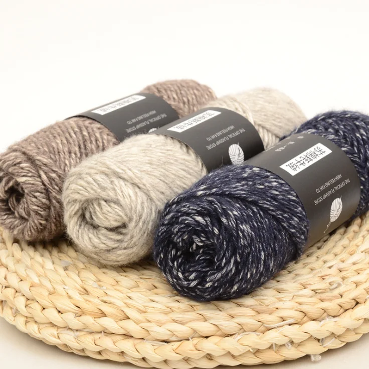 

mylb 5PCS Soft Yak Wool Yarn Cashmere Line Hand-knit Coarse DIY Men Women Scarf Coat Sweater Hat Accessories
