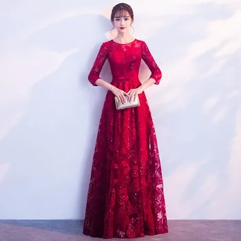 Plus Size S-XXXL Sexy Flower Three Quarter Sleeve Cheongsam Red Chinese Lady Bride Wedding Dress Elegant Slim Improved Qipao
Plus Size S-XXXL Sexy Flower Three Quarter Sleeve Cheongsam Red Chinese Lady Bride Wedding Dress Elegant Slim Improved Qipao