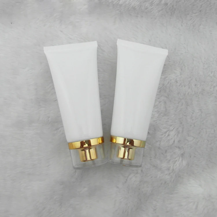 50 ml 50 lot of white PE plastic tube with Golden Acrylic screw cap , cream emulsion lotion tube ,soft packaging empty bottles
50 ml 50 lot of white PE plastic tube with Golden Acrylic screw cap , cream emulsion lotion tube ,soft packaging empty bottles