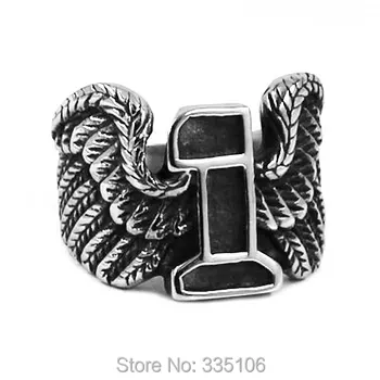 

Free shipping! Eagle Wings No.1 Motor Biker Ring Stainless Steel Jewelry New Design Wing Motorcycle Men Ring Wholesale SWR0439