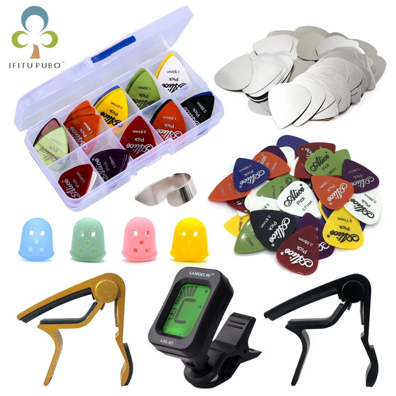 Guitar Tool Kit Guitar Capo / Guitar Picks / Tunner / Fingertip Protector Parts Accessories GYH
Guitar Tool Kit Guitar Capo / Guitar Picks / Tunner / Fingertip Protector Parts Accessories GYH