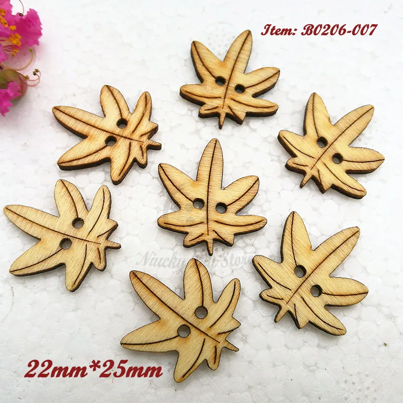 Decorative button series 50pcs Natural wood color Maple Leaf shape wood buttons for sewing scrapbook craft accessories
Decorative button series 50pcs Natural wood color Maple Leaf shape wood buttons for sewing scrapbook craft accessories