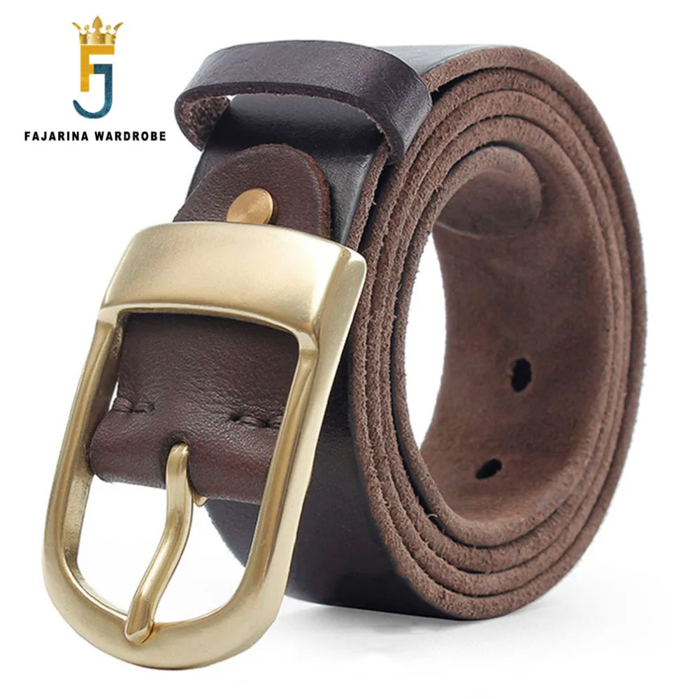 FAJARINA High Quality Brass Pin Buckle Metal Retro Belt Accessory 100% Pure Cowskin Leather Accessories Belts for Men N17FJ318
FAJARINA High Quality Brass Pin Buckle Metal Retro Belt Accessory 100% Pure Cowskin Leather Accessories Belts for Men N17FJ318
