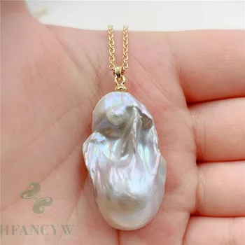 20-34mm Huge Purple Baroque Pearl Pendant Necklace 18 inches REAL light DIY Irregular Luxury fashion classic Cultured
20-34mm Huge Purple Baroque Pearl Pendant Necklace 18 inches REAL light DIY Irregular Luxury fashion classic Cultured