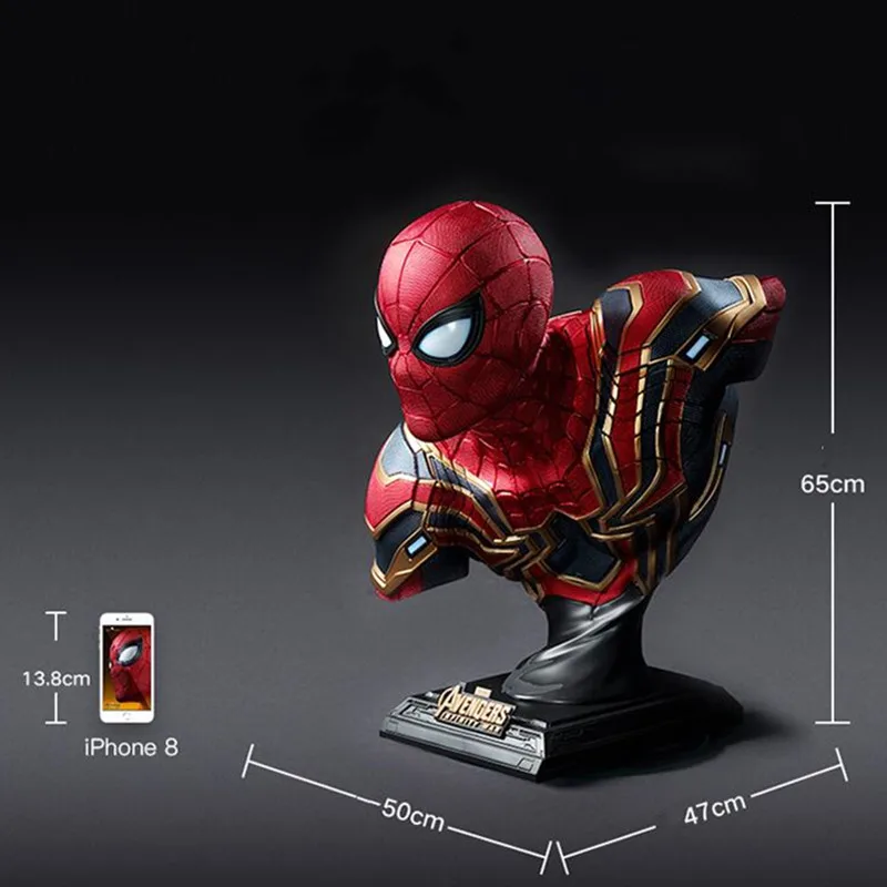 Presale The Avengers Iron Spider-Man Bust GK Statue RESIN Action Figure Collection Model Toy (Delivery Period:60 Day) M829
Presale The Avengers Iron Spider-Man Bust GK Statue RESIN Action Figure Collection Model Toy (Delivery Period:60 Day) M829