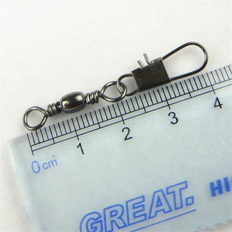 30 Pcs Pack 4.2cm Stainless Interlock Ball Bearing Swivel Solid Rings Fishing Connector Hooks Link 6# 8# Fishing Accessories (7)