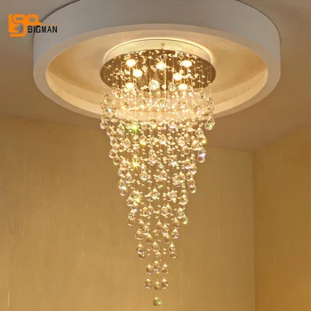 new modern chandelier crystal lamp round lustre LED lamparas colgantes living room stair lights wideth 60cm 80cm 
new modern chandelier crystal lamp round lustre LED lamparas colgantes living room stair lights wideth 60cm 80cm