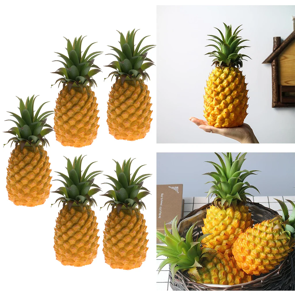 5pcs 23cm Lifelike Artificial Pineapple Plastic Decorative Fruits Food Kitchen Dining Display Tabletop Ornament
5pcs 23cm Lifelike Artificial Pineapple Plastic Decorative Fruits Food Kitchen Dining Display Tabletop Ornament