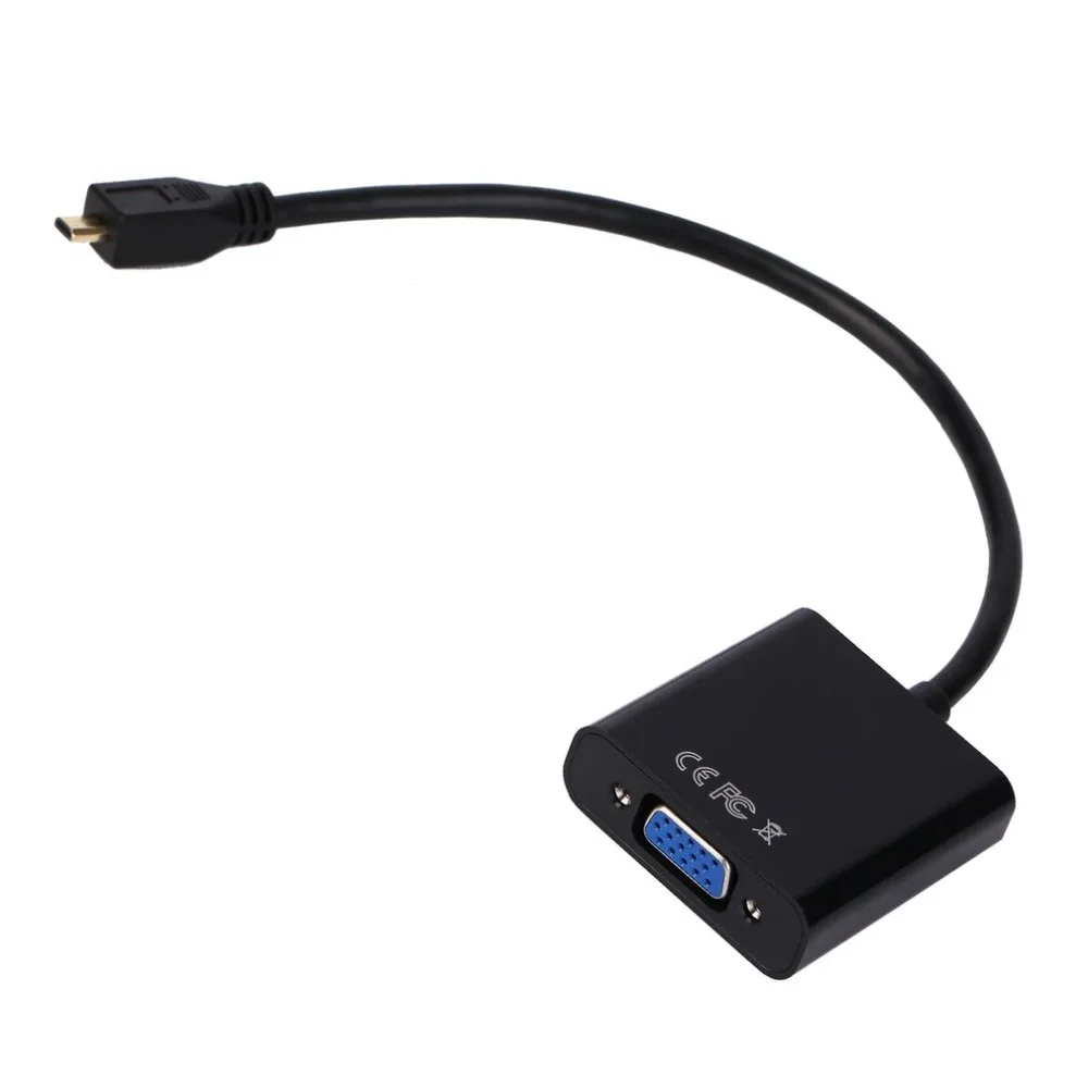 2018 New 1080P Micro HDMI to VGA Female Video Cable Converter Adapter for PC Laptop Black Digital Hot hot new
2018 New 1080P Micro HDMI to VGA Female Video Cable Converter Adapter for PC Laptop Black Digital Hot hot new