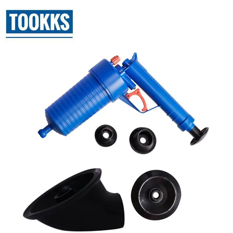 Toilets High Pressure Air Drain Blaster Cleaner Sewer Pipe Dredging Device Toilet Bathroom Drain Blaster With 4 Plugs Cleaning
Toilets High Pressure Air Drain Blaster Cleaner Sewer Pipe Dredging Device Toilet Bathroom Drain Blaster With 4 Plugs Cleaning