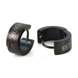 free shipping 316L Stainless Steel hip hop earrings fashion Punk black 3 skull jewelry wholesale
free shipping 316L Stainless Steel hip hop earrings fashion Punk black 3 skull jewelry wholesale