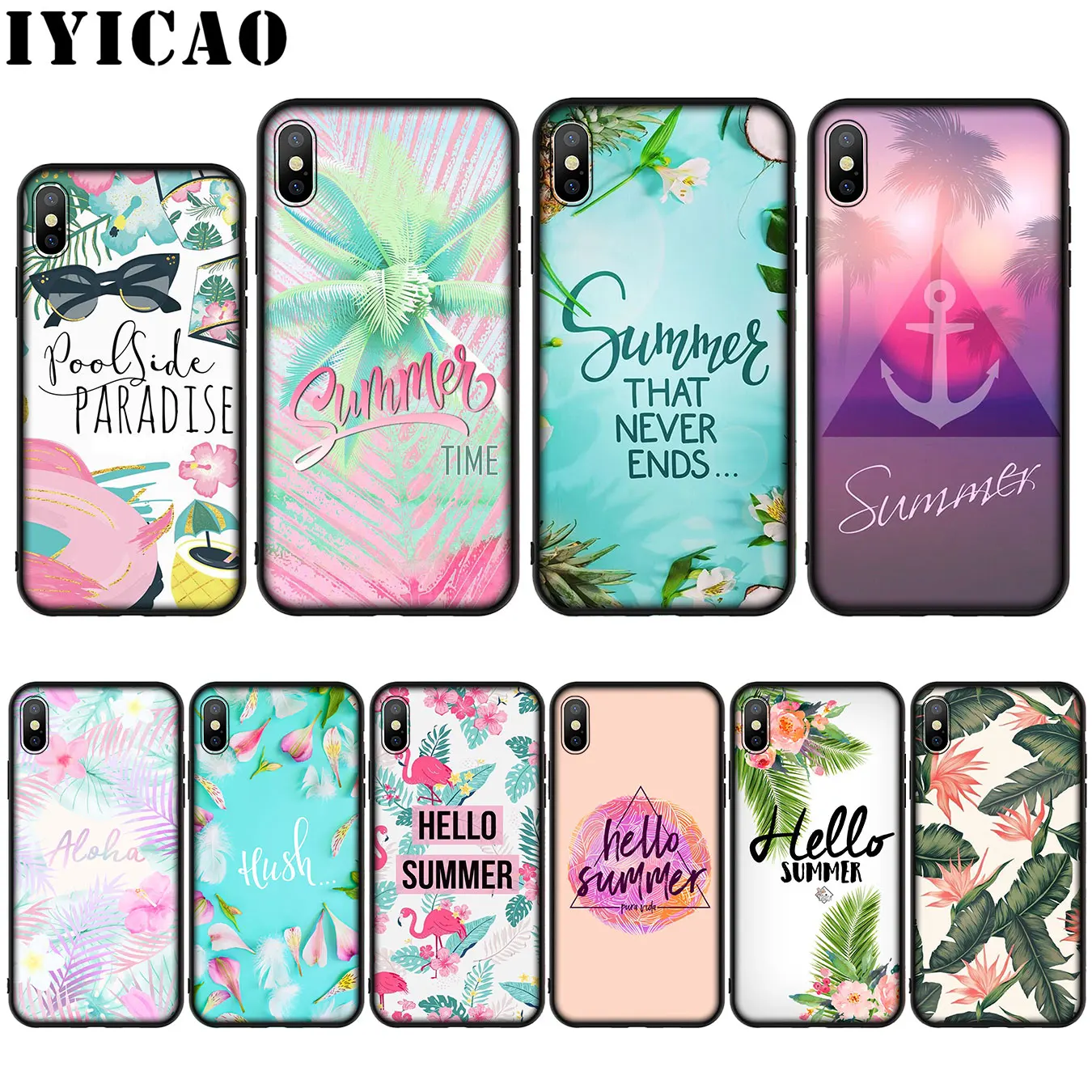 IYICAO Cool in summer Silicone Soft Case for iPhone XR X XS Max 8 7 6 6S Plus 5 5S SE Cover
IYICAO Cool in summer Silicone Soft Case for iPhone XR X XS Max 8 7 6 6S Plus 5 5S SE Cover
