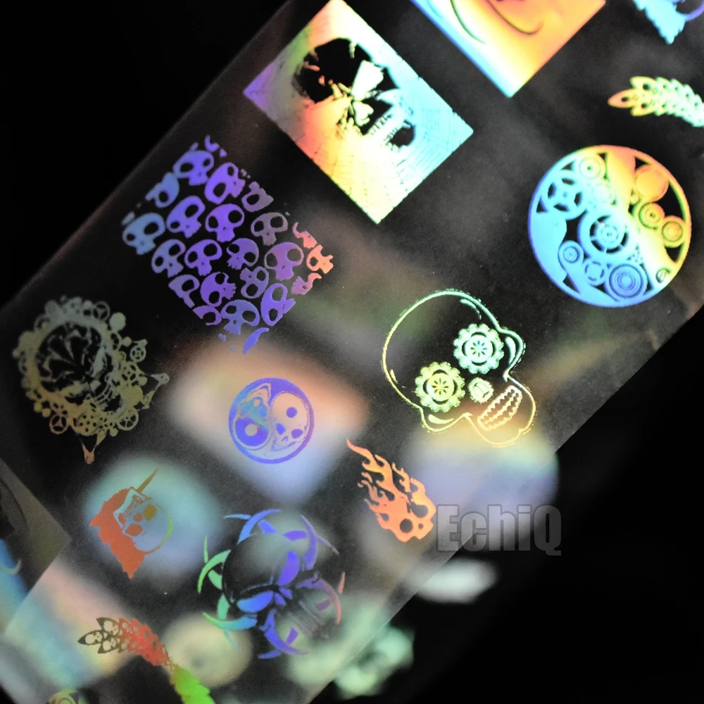 1 Roll Skull Holographic Starry Nail Foil Manicure Halloween Decoration Nail Art Transfer Sticker Paper Decals DIY Nail Tools
1 Roll Skull Holographic Starry Nail Foil Manicure Halloween Decoration Nail Art Transfer Sticker Paper Decals DIY Nail Tools