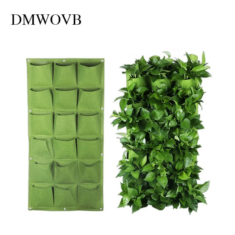 1pc 9/18/25/36/42/49/56/64/81 Pockets Wall Hanging Planting Bags Green Grow Bag Planter Vertical Living Garden Bag Home Supplies
1pc 9/18/25/36/42/49/56/64/81 Pockets Wall Hanging Planting Bags Green Grow Bag Planter Vertical Living Garden Bag Home Supplies