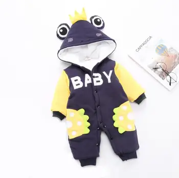1PC Buttons BABY Frog Crown Cartoon Baby Boy Hoody Bodysuit Soft Cotton Thick Infant Girl Outfit Jumpsuit Infant Winter Clothes
1PC Buttons BABY Frog Crown Cartoon Baby Boy Hoody Bodysuit Soft Cotton Thick Infant Girl Outfit Jumpsuit Infant Winter Clothes
