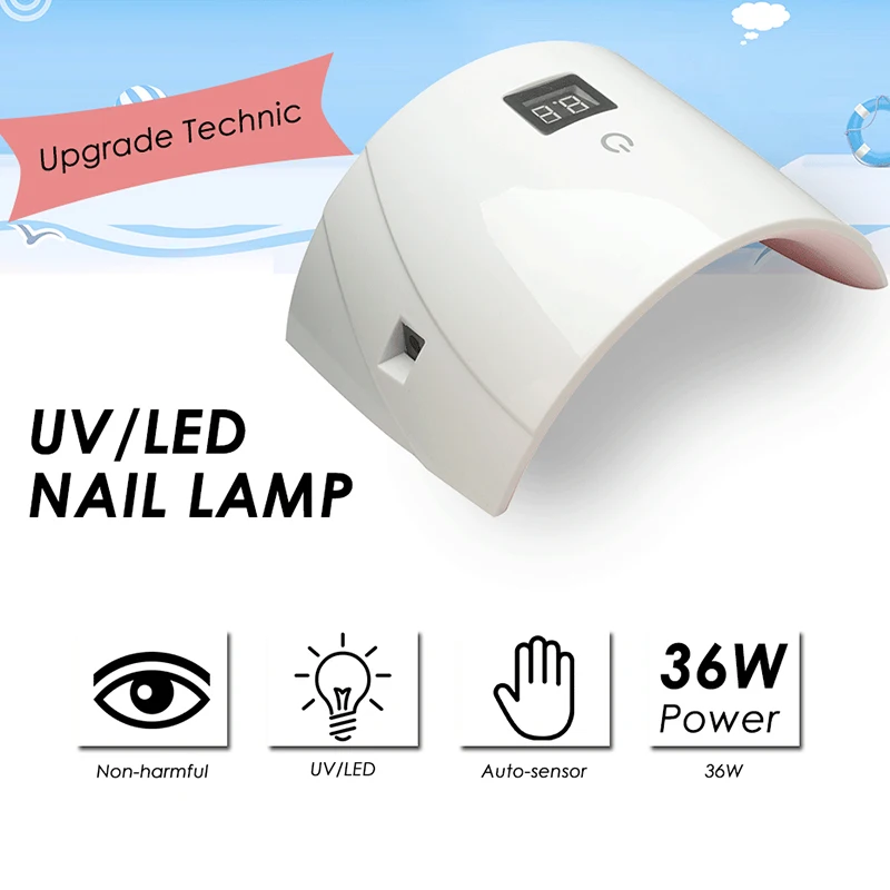 Clou Beaute Upgrade 36W Nail Lamp Infrared Sensing Smart Touch Nail Dryer 30s 60s Timer for LED/UVGel Nail Polish US Plug
Clou Beaute Upgrade 36W Nail Lamp Infrared Sensing Smart Touch Nail Dryer 30s 60s Timer for LED/UVGel Nail Polish US Plug