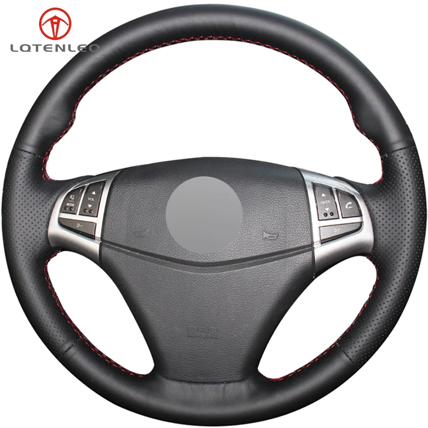 LQTENLEO Black Artificial Leather DIY Hand-stitched Car Steering Wheel Cover For Ssangyong Korando 2010-2019
LQTENLEO Black Artificial Leather DIY Hand-stitched Car Steering Wheel Cover For Ssangyong Korando 2010-2019