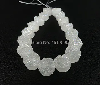 Natural White Mystic Titanium Drusy Ag ate Flat Round Beads,Wholesale Natural Druzy Ag ate Beads Stone Jewelry,Fashion Beads
Natural White Mystic Titanium Drusy Ag ate Flat Round Beads,Wholesale Natural Druzy Ag ate Beads Stone Jewelry,Fashion Beads
