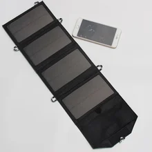 5V 7W Foldable Solar Charger Outdoor Portable Solar Panel Charger for Cell Phone Mobile Phone Power Bank New Free Shipping