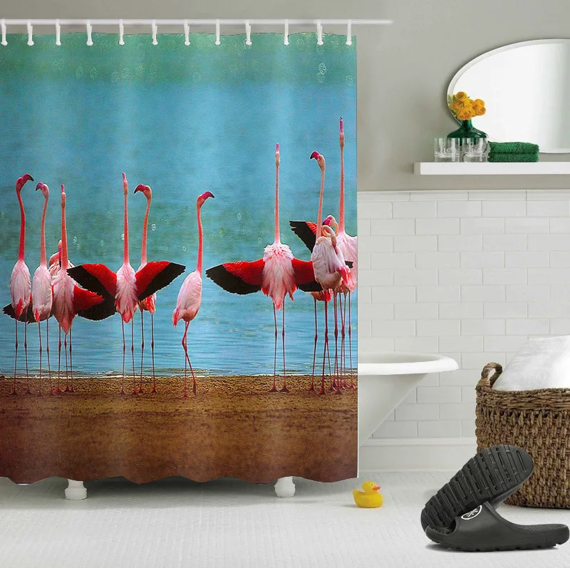 LB Modern Flamingo Shower Curtain Lake Water Bathroom Extra Long Waterproof Mildew Resistant Polyester Fabric for Bathtub Decor
LB Modern Flamingo Shower Curtain Lake Water Bathroom Extra Long Waterproof Mildew Resistant Polyester Fabric for Bathtub Decor