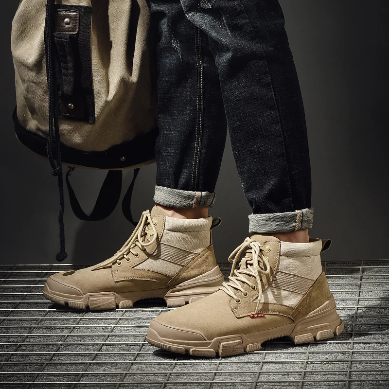 Vintage Mens Boots Desert Boots Men Martin Shock-Absorbant Safety Protective Shoes Fashion British Safety Shoes Mens Work Boots
Vintage Mens Boots Desert Boots Men Martin Shock-Absorbant Safety Protective Shoes Fashion British Safety Shoes Mens Work Boots