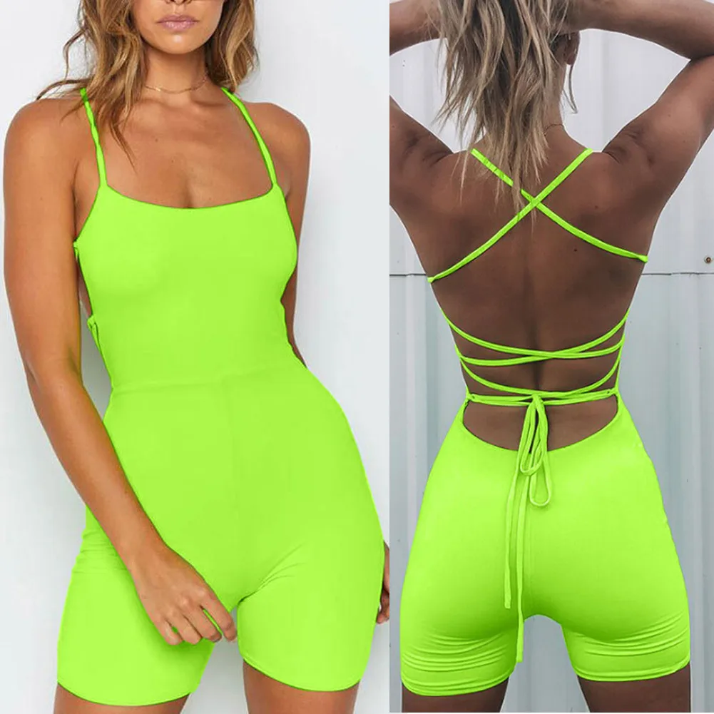 Women Yoga Sets Sports Jumpsuit Stretc Tracksuit Bandage Shorts Bodycon Clubwear Backless Jumpsuit Gym Fitness Workout Outfit
Women Yoga Sets Sports Jumpsuit Stretc Tracksuit Bandage Shorts Bodycon Clubwear Backless Jumpsuit Gym Fitness Workout Outfit