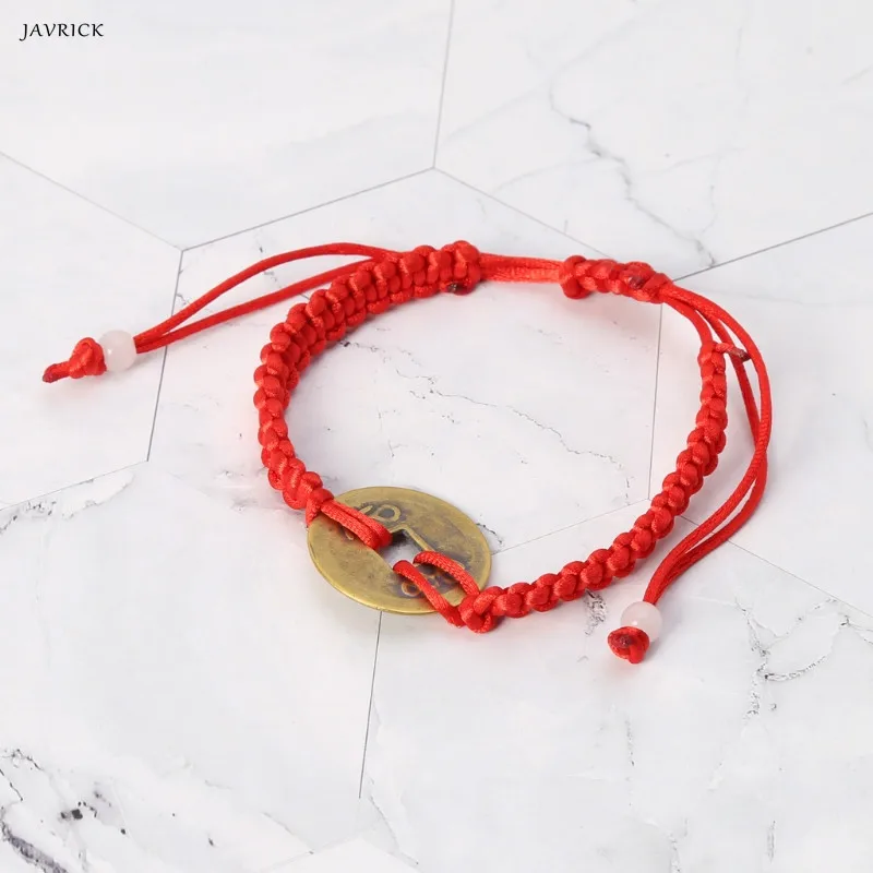 JAVRICK Chinese Style Wealth Good Lucky Charm Copper Coin Pendant Adjustable Red String Bracelet Jewelry
JAVRICK Chinese Style Wealth Good Lucky Charm Copper Coin Pendant Adjustable Red String Bracelet Jewelry