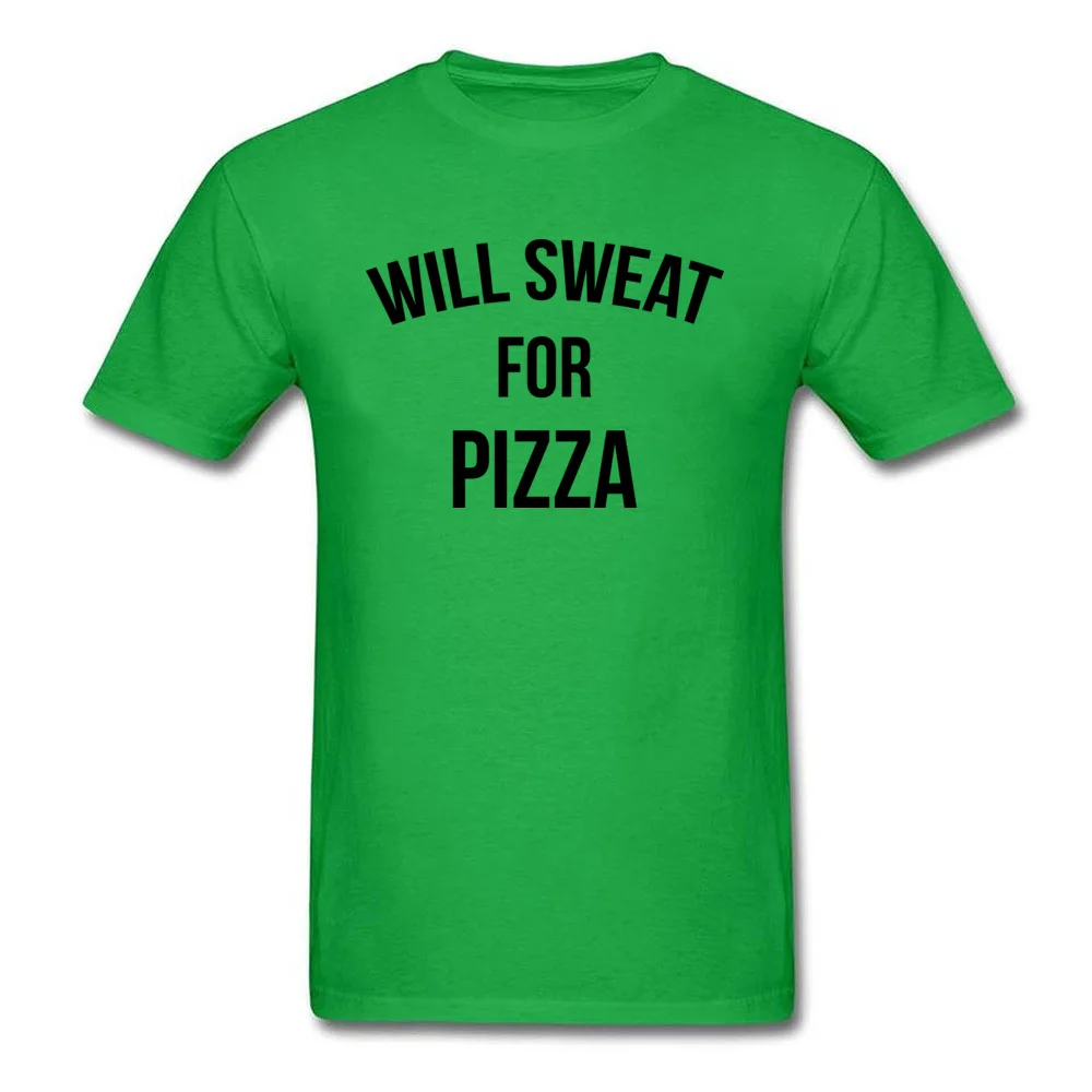 WILL SWEAT FOR PIZZA Customized Summer/Fall Pure Cotton O Neck Boy Tops & Tees Tshirts 2018 Fashion Short Sleeve Top T-shirts WILL SWEAT FOR PIZZA green