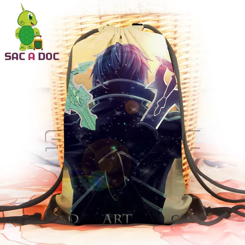 Anime Sword Art Online Cosplay Backpack Women Men Kirito Asuna SAO Travel Softback Teens Students Drawstring Bag School Backpack
Anime Sword Art Online Cosplay Backpack Women Men Kirito Asuna SAO Travel Softback Teens Students Drawstring Bag School Backpack