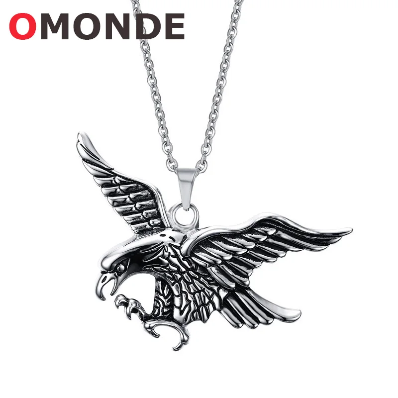 New Arrival Men Fashion Jewelry Stainless Steel Flying Eagle Pendants 50cm Long Chain Vintage Necklaces Hiphop Rock for Male
New Arrival Men Fashion Jewelry Stainless Steel Flying Eagle Pendants 50cm Long Chain Vintage Necklaces Hiphop Rock for Male
