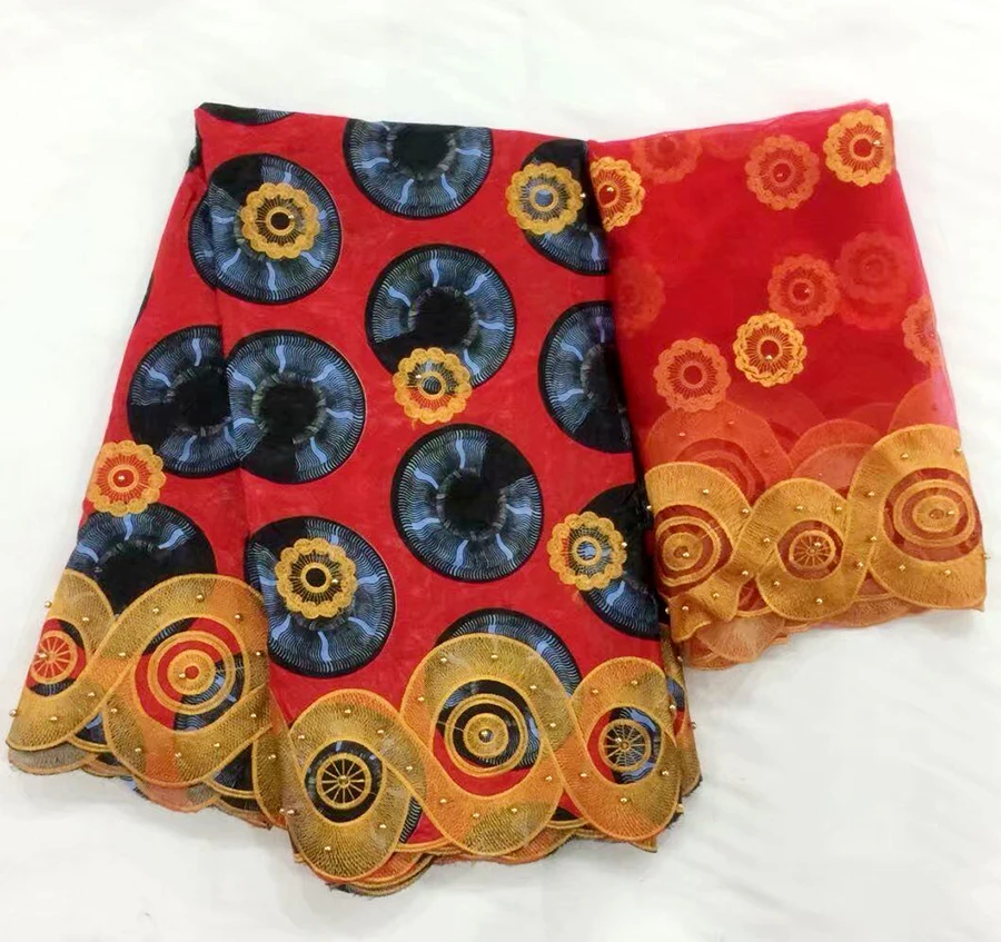 New African Bazin riche fabric embroidered high quality Bazin riche getzner 5 yards +2 yards net lace with guipure lace fabric
New African Bazin riche fabric embroidered high quality Bazin riche getzner 5 yards +2 yards net lace with guipure lace fabric