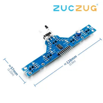 5 Channel Tracing Sensor Module IR Infrared Detector Tracking Line Obstacle Avoidance Sensor Module For Smart Car Robot
5 Channel Tracing Sensor Module IR Infrared Detector Tracking Line Obstacle Avoidance Sensor Module For Smart Car Robot