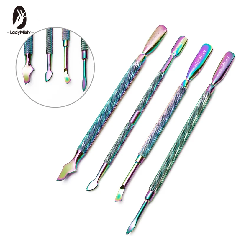 Ladymisty 1PC Double-end Rainbow Pusher Cuticle Pusher Dead Skin Remover Chameleon Stainless Steel Manicure Nail Art Tools
Ladymisty 1PC Double-end Rainbow Pusher Cuticle Pusher Dead Skin Remover Chameleon Stainless Steel Manicure Nail Art Tools