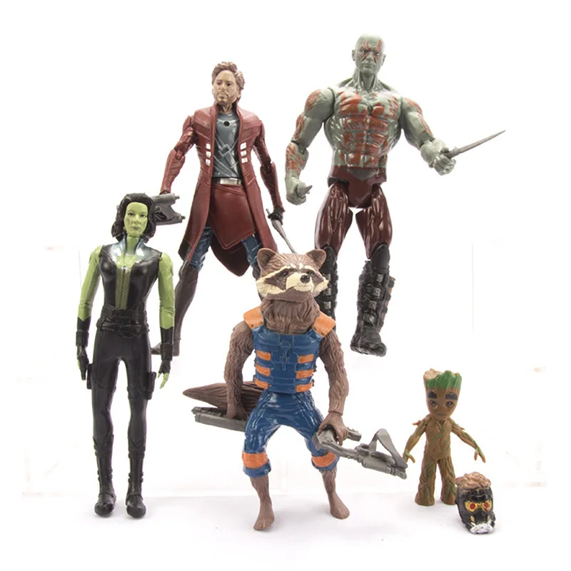 5Pcs/Set Guardians of the Galaxy Marvel Super Hero Rocket Star-Lord Action Figure Toys Collection Model Doll Toys for Children
5Pcs/Set Guardians of the Galaxy Marvel Super Hero Rocket Star-Lord Action Figure Toys Collection Model Doll Toys for Children