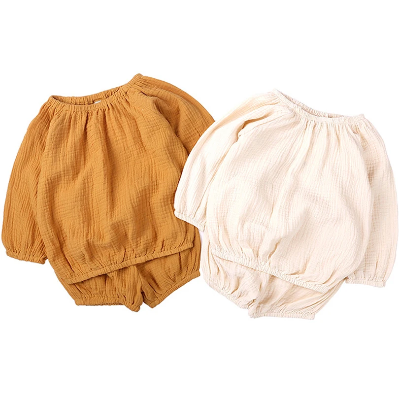 2019 Summer Autumn Newborn Baby Girl Boy Clothes Cotton Linen Long Sleeve Shirt Top PP Pant 2pcs Casual Clothes Outfits Set
2019 Summer Autumn Newborn Baby Girl Boy Clothes Cotton Linen Long Sleeve Shirt Top PP Pant 2pcs Casual Clothes Outfits Set
