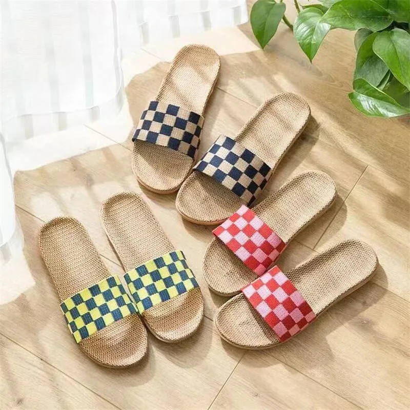 AoXunLong Women Summer Plaid Home Slippers Women Fashion Lightweight Linen Slippers Non-Slip Wearable Indoor Women Slippers Hot
AoXunLong Women Summer Plaid Home Slippers Women Fashion Lightweight Linen Slippers Non-Slip Wearable Indoor Women Slippers Hot
