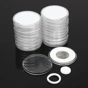 20 Pcs/Set Coin Storage Container Box 51mm Display Capsules Holder Round Ring Applied Clear Plastic Cases Collection Gifts
20 Pcs/Set Coin Storage Container Box 51mm Display Capsules Holder Round Ring Applied Clear Plastic Cases Collection Gifts