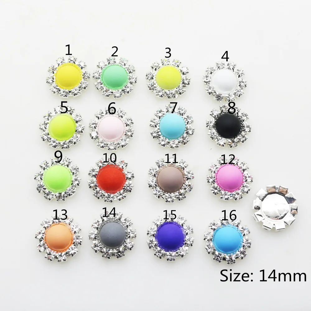 ZMASEY 14mm Rhinestone Buttons 10Pcs/Lot UV Rubber Buttons Craft Scrapbooking Flatback Buttons Sewing Accessories
ZMASEY 14mm Rhinestone Buttons 10Pcs/Lot UV Rubber Buttons Craft Scrapbooking Flatback Buttons Sewing Accessories