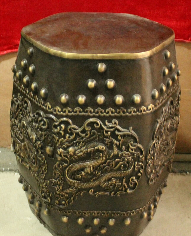 fast shipping USPS to USA S1742 16" Folk Chinese Pure Bronze Copper Auspicious Dragon Head Statue Hexagon Stool
fast shipping USPS to USA S1742 16" Folk Chinese Pure Bronze Copper Auspicious Dragon Head Statue Hexagon Stool
