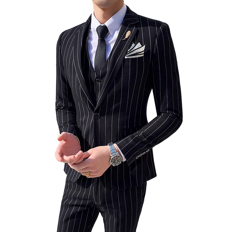 Men suit Classic Suits New Designs Fashion Men Suits Stripes Coat Pant 3 Piece Set Terno Masculino Slim Cotton business suit
Men suit Classic Suits New Designs Fashion Men Suits Stripes Coat Pant 3 Piece Set Terno Masculino Slim Cotton business suit