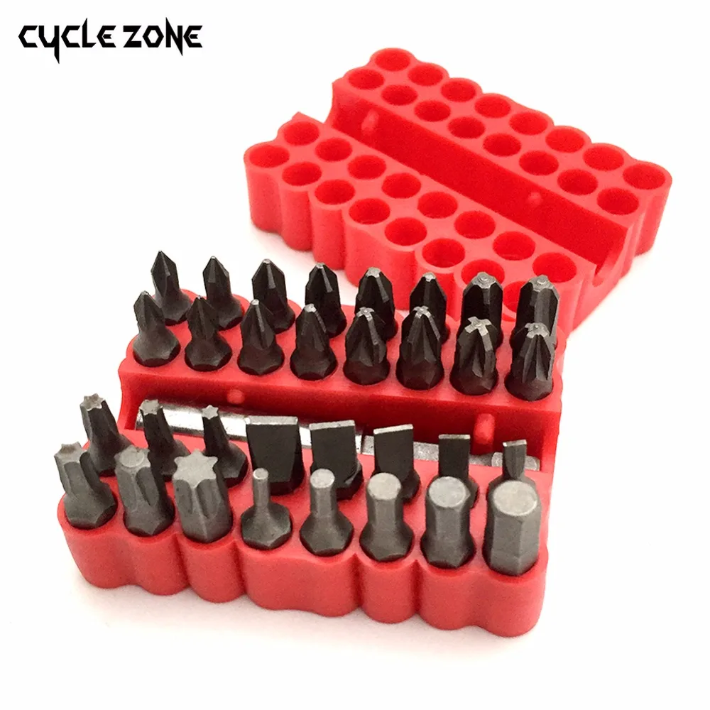 33pcs Outdooe Tool Security Bit Set Tamper Proof Electric Cycle Bit Set 60mm Magnetic Holder Star Hex Bit for Bicycle
33pcs Outdooe Tool Security Bit Set Tamper Proof Electric Cycle Bit Set 60mm Magnetic Holder Star Hex Bit for Bicycle