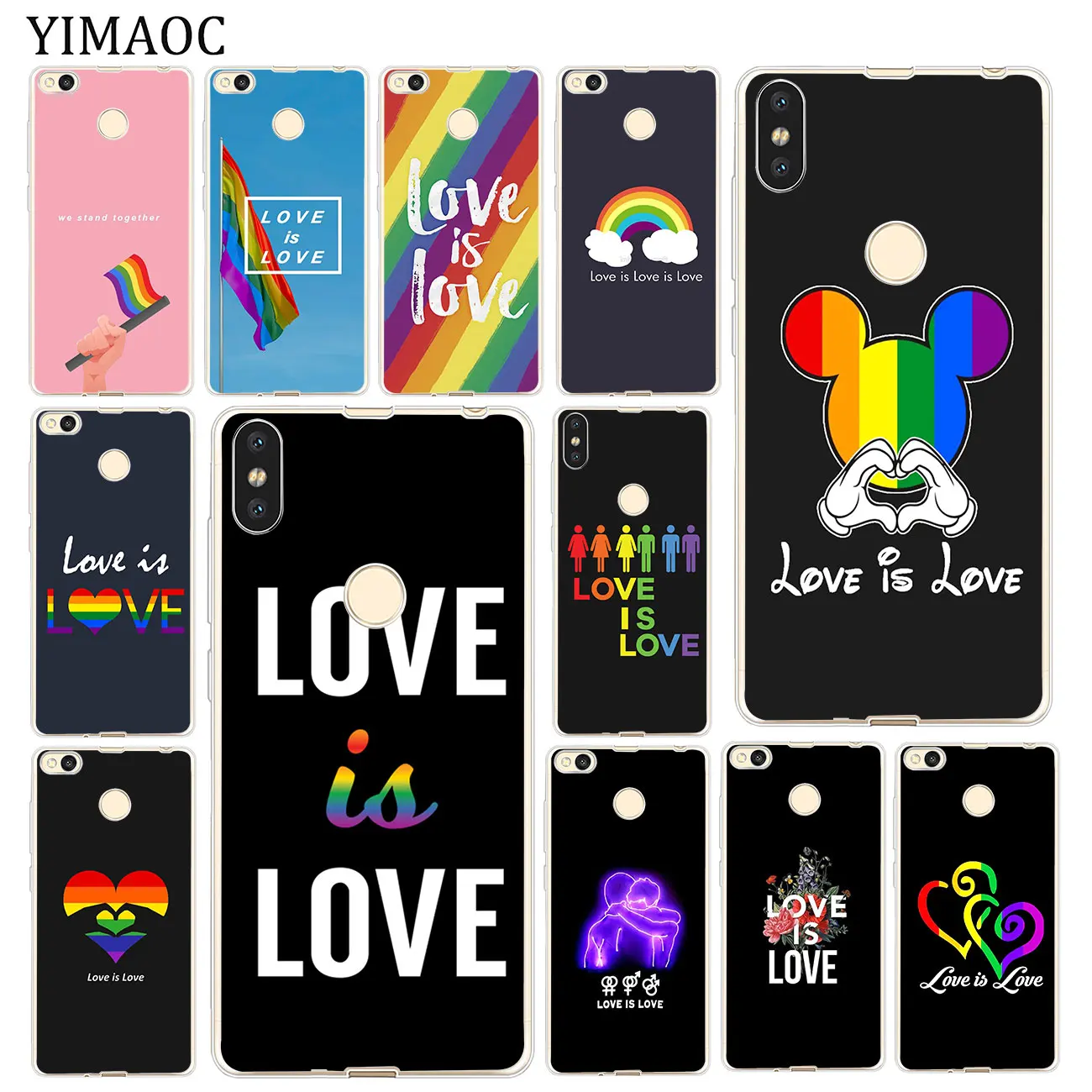 YIMAOC Love Is Love LGBT Rainbow Heart Soft Case for Xiaomi MI Redmi 7A 6A 4A 4X S2 K20 GO Note 8 7 5 6 Pro Plus 4 Cover
YIMAOC Love Is Love LGBT Rainbow Heart Soft Case for Xiaomi MI Redmi 7A 6A 4A 4X S2 K20 GO Note 8 7 5 6 Pro Plus 4 Cover