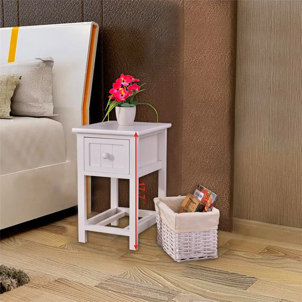 Countryside Style Two-tier Night Tables with Drawer and Basket Bedroom Night Stand Dropshipping
Countryside Style Two-tier Night Tables with Drawer and Basket Bedroom Night Stand Dropshipping